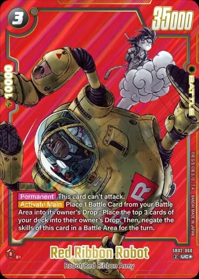 Red Ribbon Robot (Alternative Art) SB02-060 — Manga Booster 02 (SB02)