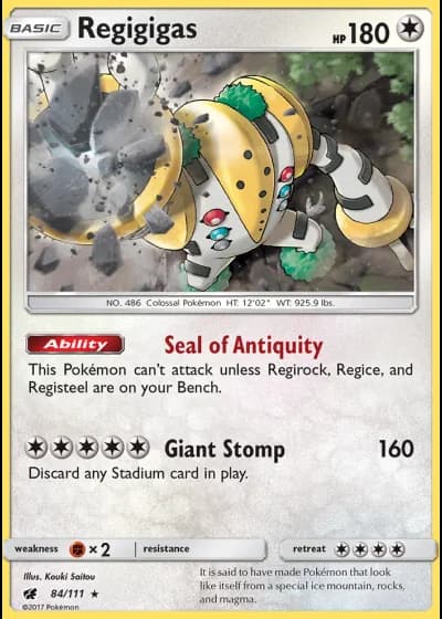 Regigigas (League Challenge 4th Place) #84/111 — Crimson Invasion