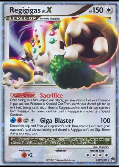 Regigigas LV.X #100/100 — Stormfront