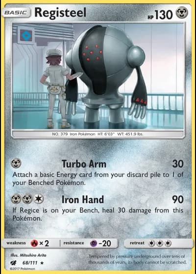 Registeel (League Crosshatch January 2018) #68/111 — Crimson Invasion