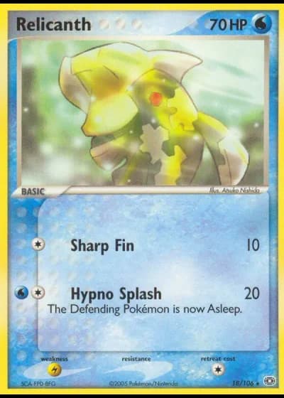 Relicanth #18/106 — EX Smeraldo