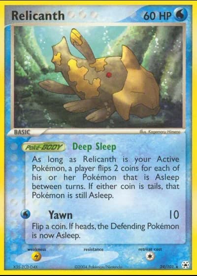 Relicanth #24/101 — EX Leggende Nascoste