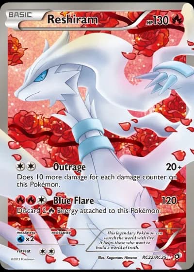 Reshiram RC22 — Radiant Collection (Legendary Treasures)