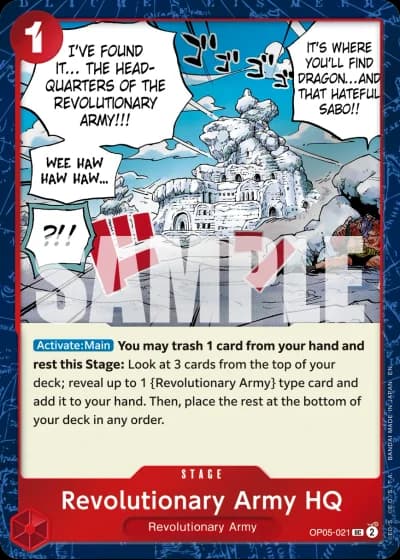 Revolutionary Army HQ (OP05-021) (Pirate Foil) — One Piece Card The Best Vol.2(PRB02)
