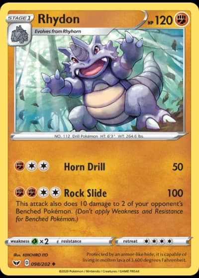 Rhydon #98/202 — Sword & Shield