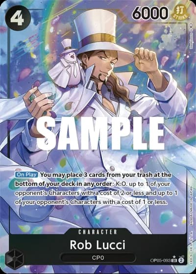 Rob Lucci (OP05-093) (Alternative Art) — Awakening of the New Era (OP05)