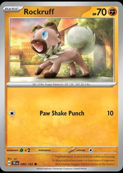 Rockruff #089/162 — Temporal Forces