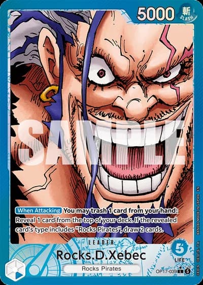 Rocks.D.Xebec (OP17-039) (Alternative Art) — The World's Strongest Warriors (OP17)