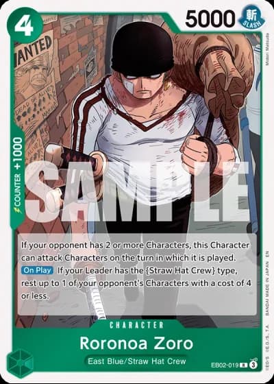 Roronoa Zoro (EB02-019) — Anime 25th Collection (EB02)