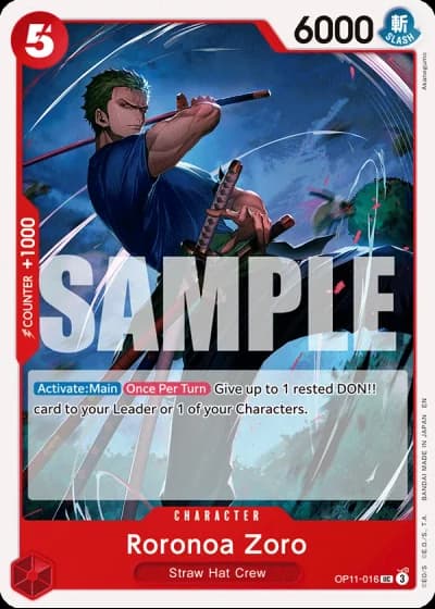 Roronoa Zoro (OP11-016) — A Fist of Divine Speed (OP11)