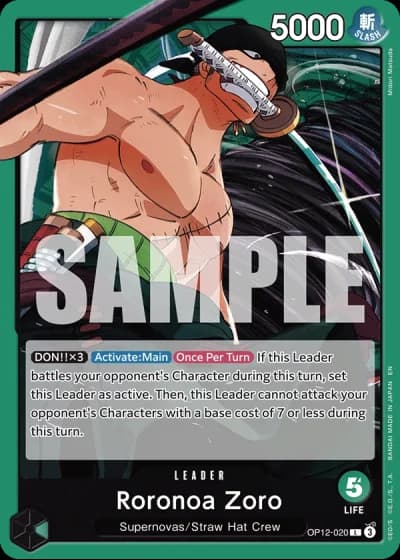 Roronoa Zoro (OP12-020) — Legacy of the Master (OP12)