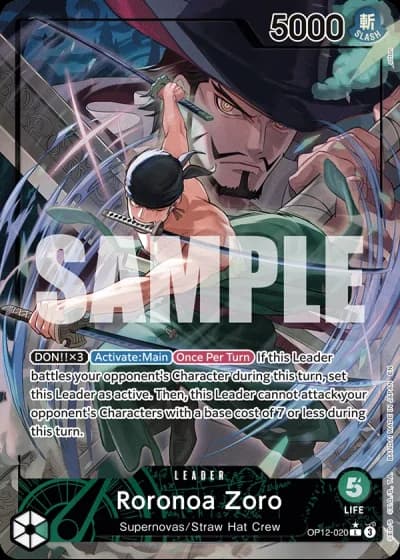 Roronoa Zoro (OP12-020) (Alternative Art) — Legacy of the Master (OP12)