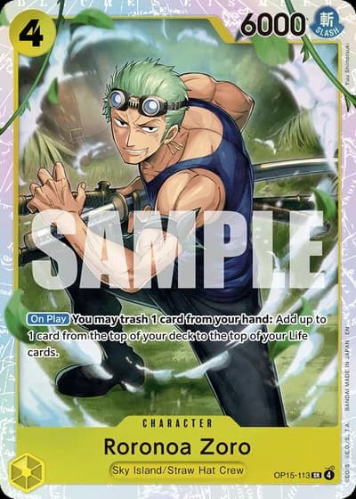 Roronoa Zoro (OP15-113) — Adventure on Kami's Island (OP15-EB04)