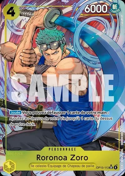 Roronoa Zoro (OP15-113) (Alternative Art) — Aventure sur l'Île de Dieu (OP15-EB04)