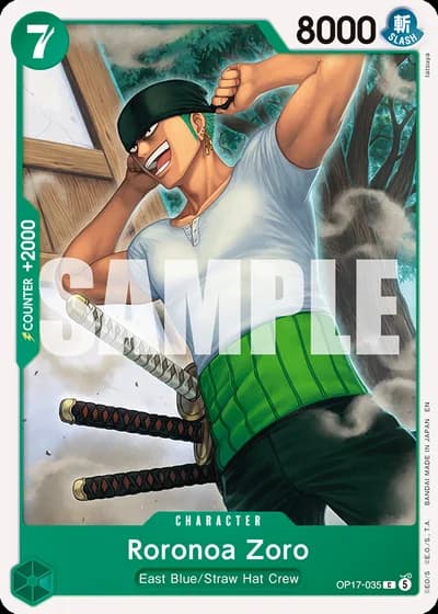 Roronoa Zoro (OP17-035) — The World's Strongest Warriors (OP17)