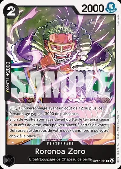 Roronoa Zoro (OP17-095) — Les Guerriers les Plus Puissants au Monde (OP17)