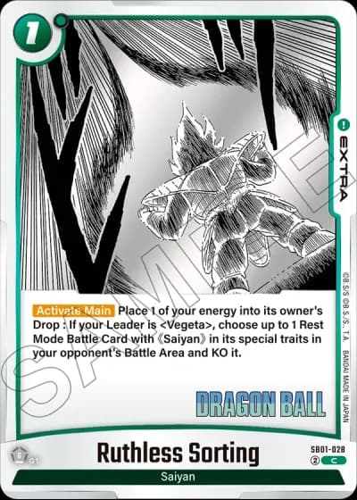 Ruthless Sorting SB01-028 — Manga Booster 01 (SB01)