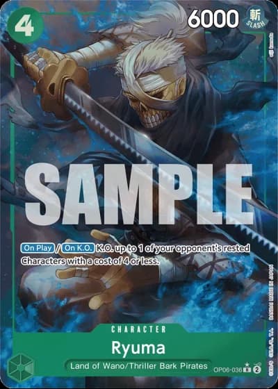 Ryuma (OP06-036) (Full Art) — One Piece The Best (PRB01)
