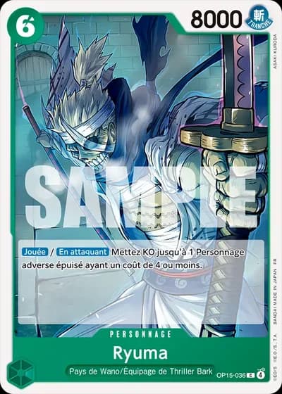 Ryuma (OP15-036) — Aventure sur l'Île de Dieu (OP15-EB04)