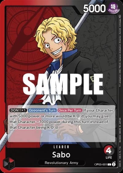 Sabo (OP05-001) — Awakening of the New Era (OP05)