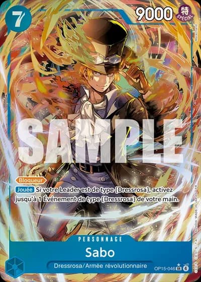 Sabo (OP15-046) (Alternative Art) — Aventure sur l'Île de Dieu (OP15-EB04)