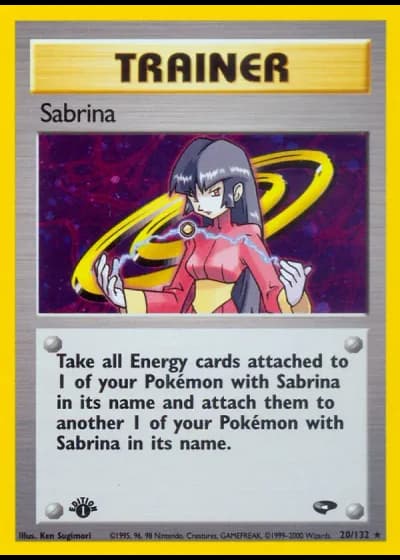 Sabrina (1st Edition) #20/132 — Gym Challenge (1st Edition)