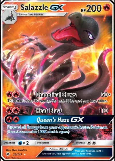 Salazzle GX #25/147 — Burning Shadows
