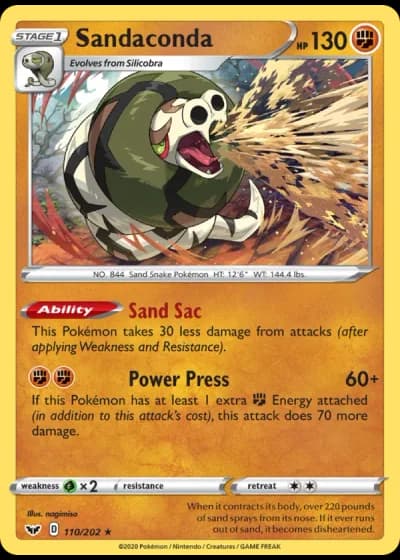 Sandaconda #110/202 — Sword & Shield