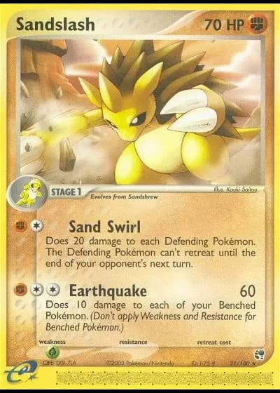 Sandslash #21/100 — Sandstorm