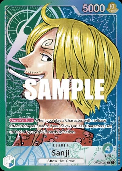 Sanji (OP02-026) (Alternative Art) — Paramount War (OP02)