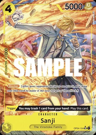 Sanji (OP04-104) (Alternative Art) — Kingdoms of Intrigue (OP04)