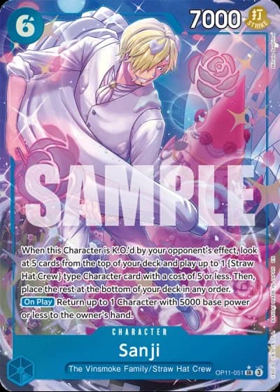 Sanji (OP11-051) (Alternative Art) — A Fist of Divine Speed (OP11)