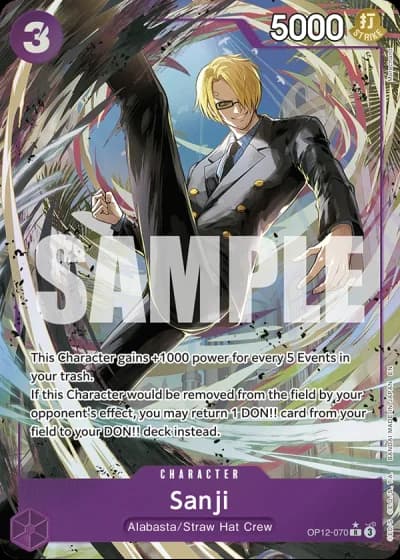 Sanji (OP12-070) (Alternative Art) — Legacy of the Master (OP12)