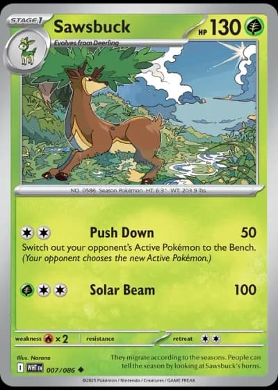 Sawsbuck #007/86 — White Flare