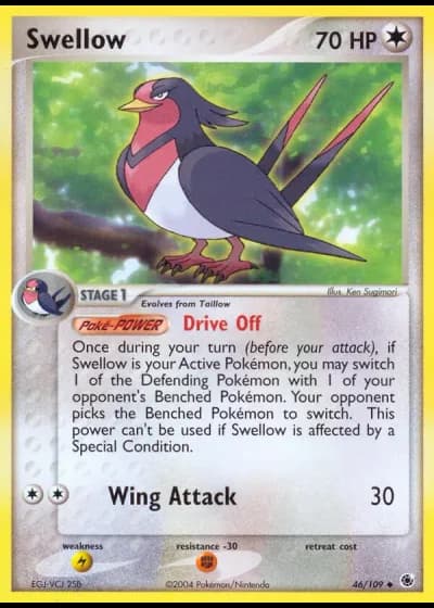 Schwalboss #46/109 — EX Rubin & Saphir