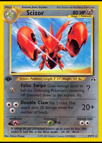 Scizor #29/75 — Neo Discovery