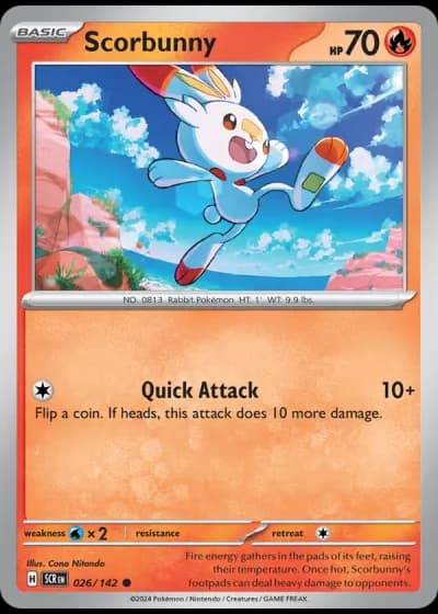 Scorbunny #026/142 — Stellar Crown