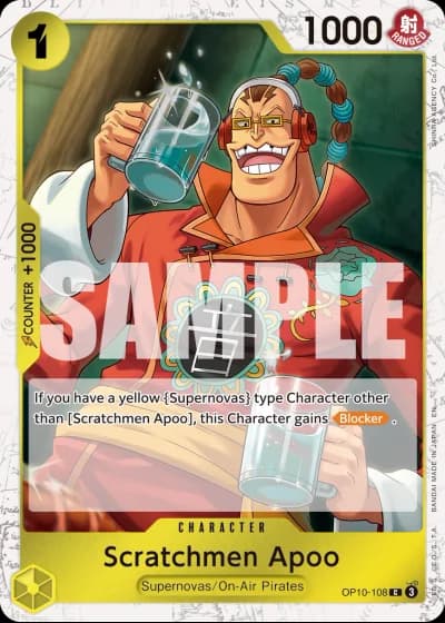 Scratchmen Apoo (OP10-108) (Pirate Foil) — One Piece Card The Best Vol.2(PRB02)
