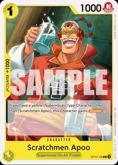 Scratchmen Apoo (OP10-108) (Reprint) — One Piece Card The Best Vol.2(PRB02)