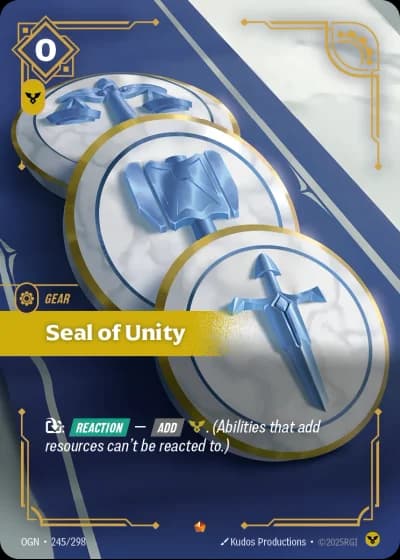 Seal of Unity #245/352 — Origins