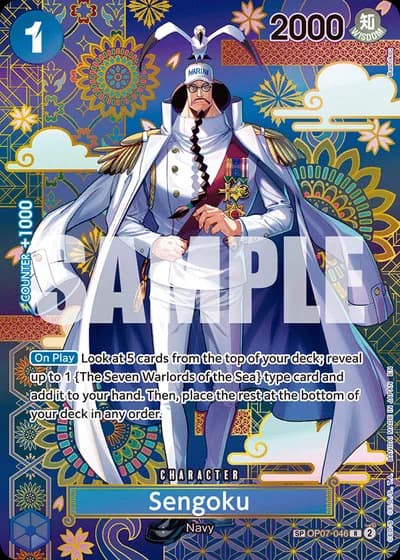 Sengoku (OP07-046) (Alternative Art 2) — The Azure Sea's Seven (OP14-EB04)