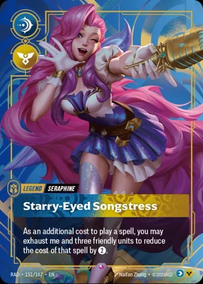 Seraphine, Starry-Eyed Songstress #151/189 — Radiance