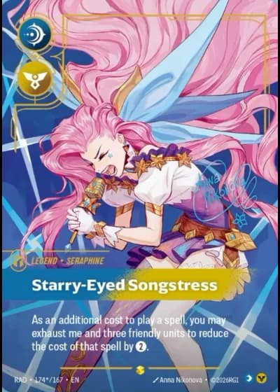 Seraphine, Starry-Eyed Songstress #174s/189 — Radiance
