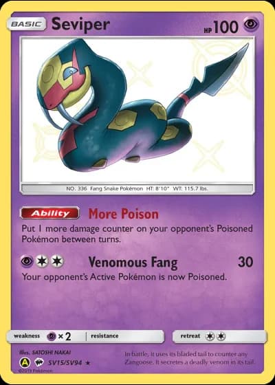 Seviper SV15/94 — Shiny Vault (Hidden Fates)