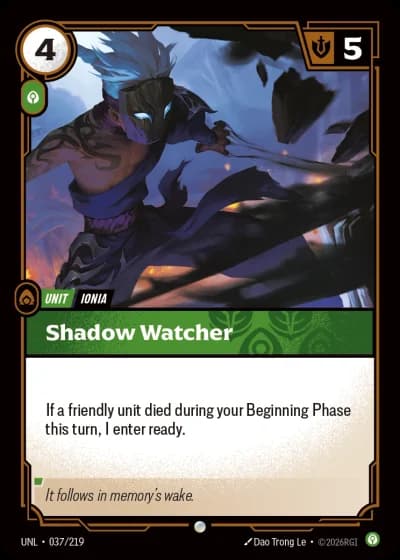 Shadow Watcher #037/308 — Unleashed