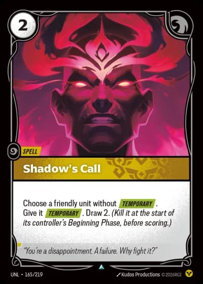 Shadow's Call #165/308 — Unleashed