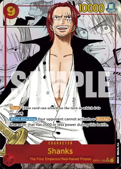 Shanks (OP01-120) (Manga Rare) (Reprint) — One Piece The Best (PRB01)