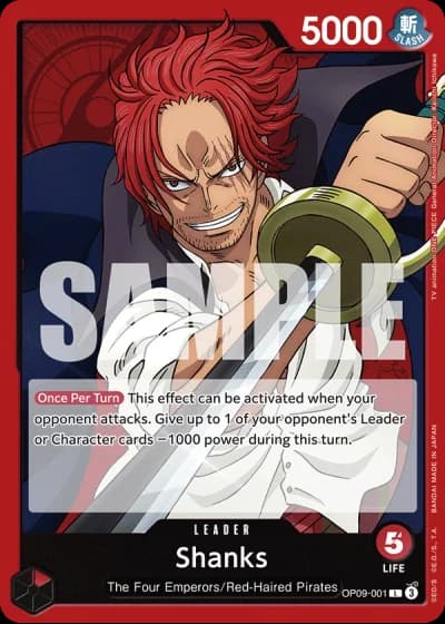 Shanks (OP09-001) — Emperors in the New World (OP09)