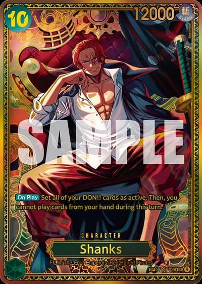 Shanks (OP13-028) (Alternative Art 2) — The World's Strongest Warriors (OP17)