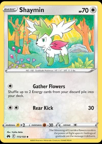 Shaymin #115/159 — Crown Zenith